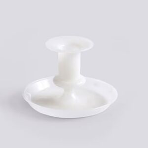 HAY Flare White Glass Candle Holder